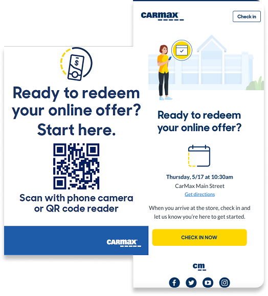 Self check-in QR code kiosk mockup